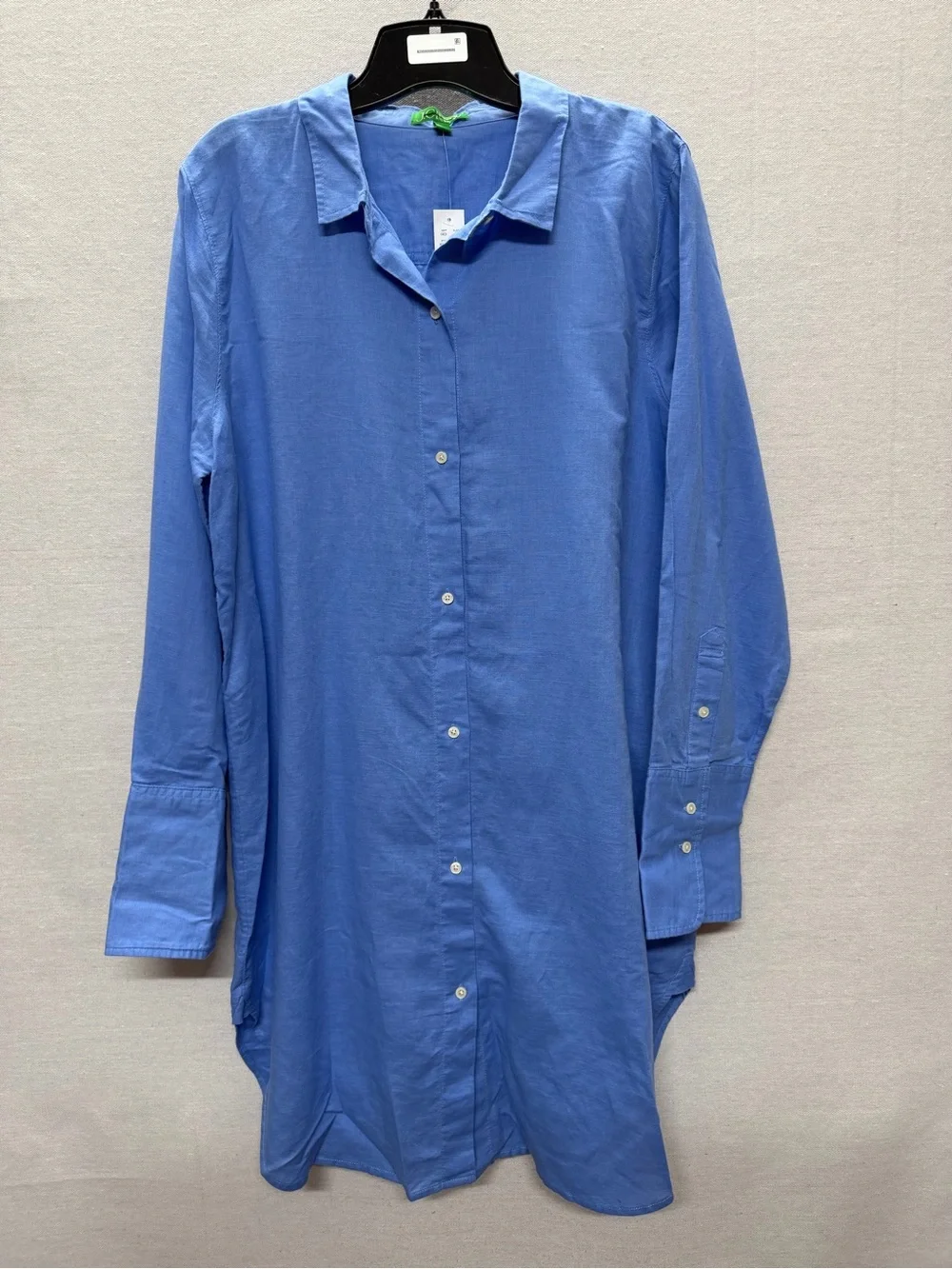 NWT J. Crew Classic-fit beach shirt in linen-cotton blend - size L